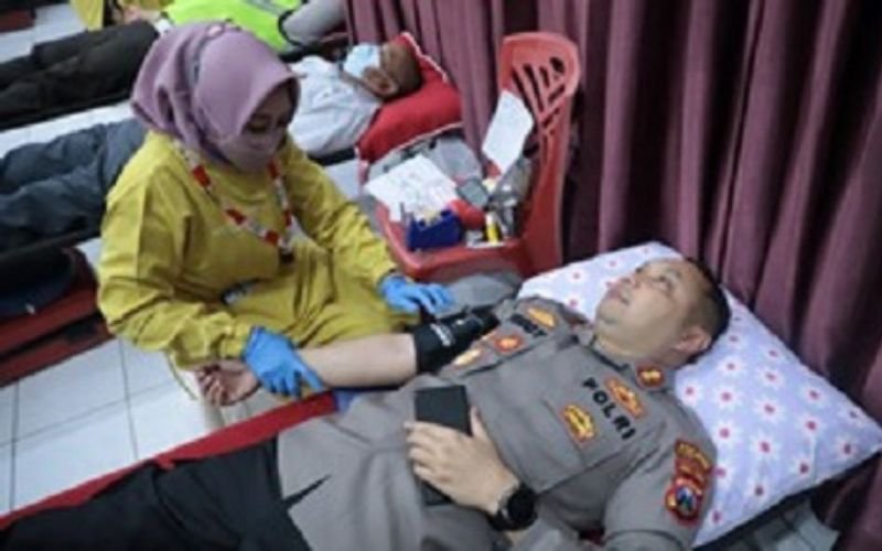 Satpam Bersinergi dengan Polres Gelar Donor Darah
