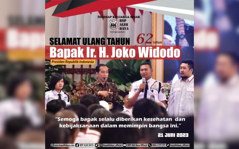 Selamat Ulang Tahun Presiden Joko Widodo