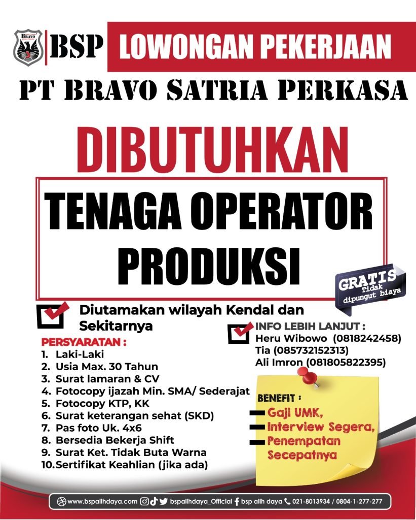 lowongan kerja di Kendal