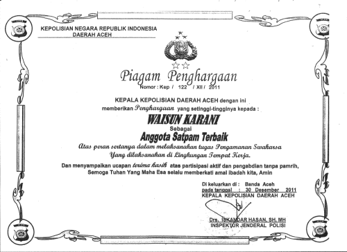 Piagam Kepolisian Aceh