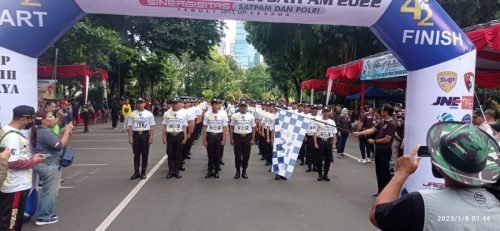 BSP Ikuti Gerak Jalan Satpam di PMJ